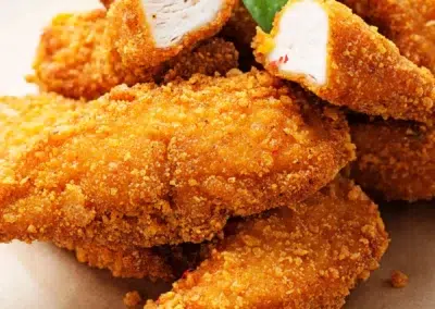 Poulet pané avec sauce