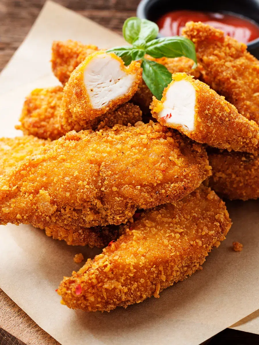 Poulet pané avec sauce