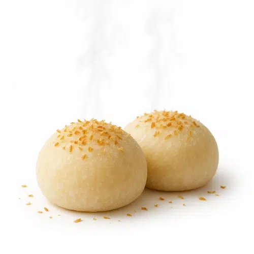 Deux petits pains cuits à la vapeur